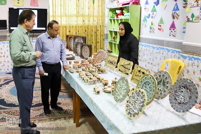 نمایشگاه صنایعی دستی در موسسه خیریه چهارده معصوم اهواز عکاس محمد محمدعلی پور
