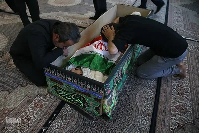 وداع با پیکر طلبه شهید مدافع امنیت مهدی زاهدلویی