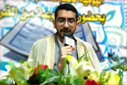 قارئ إیراني یشید بإقبال العراقیین علی الأمسیات القرآنیة + صور