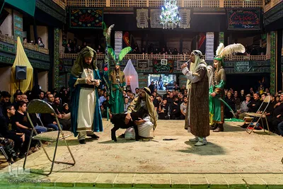 مراسم تعزیه خوانی در حسینیه اعظم برغان / البرز