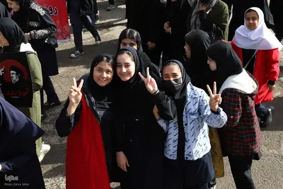راهپیمایی روز ۱۳ آبان در شهرستان اهر