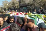 تشییع باشکوه شهید مدافع امنیت در ملایر‎