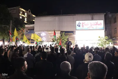 تجمع مردم انقلابی ملایر در محکومیت جنایت رژیم خبیث صهیونیستی‎