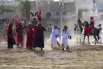 مراسم خیمه‌سوزان و مقتل‌خوانی در خمینی‌شهر اصفهان