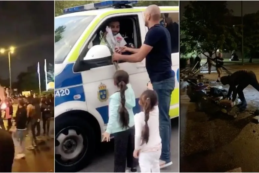 Profanación del Sagrado Corán en Suecia: residentes musulmanes ofrecen flores como signo de paz