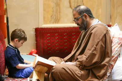 مراسم اعتکاف در مسجد جامع امام صادق (ع)