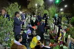 تحویل سال نو در گلستان شهدای اصفهان