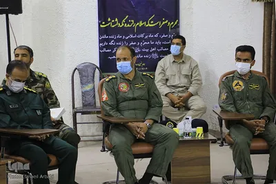 دیدار جمعی از فرماندهان نظامی خراسان جنوبی با حجت‌الاسلام علیرضا عبادی