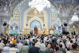 اقامه نماز عید قربان در حرم امام رضا (ع)