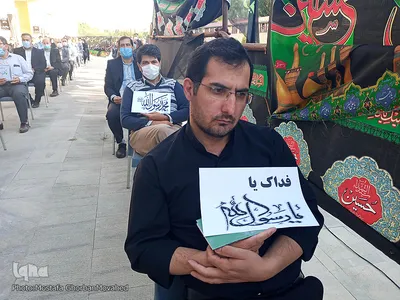 تجمع جمعی از دانشگاهیان بسیجی اهر در محکومیت اهانت به ساحت پیامبر اکرم(ص)