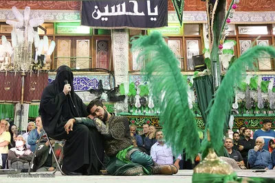 مراسم تعزیه خوانی وداع حضرت علی اکبر(ع)