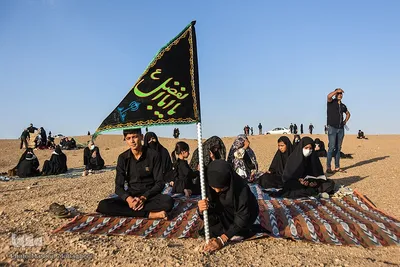 عزاداری تاسوعای حسینی در کویر «خوریان» سمنان