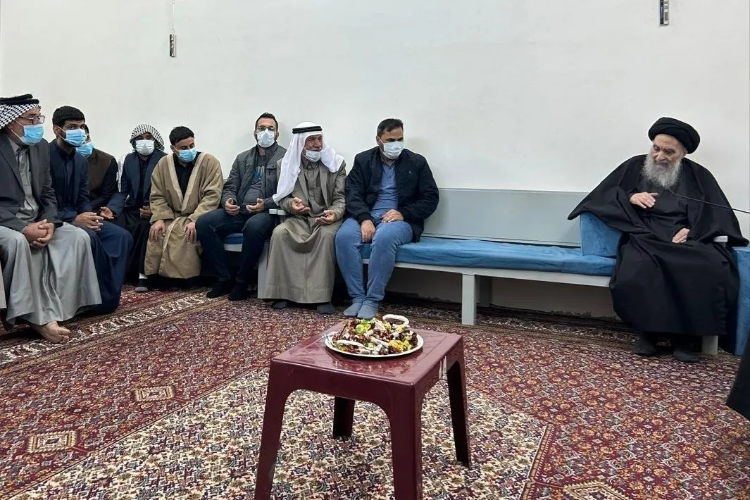 Həzrət Fatimənin (s.ə.) mövlud günü ilə eyni vaxtda Ayətullah Sistani xalqla görüşləri bərpa etdi
