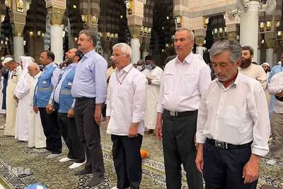 حال و هوای زائران ایرانی در حرم مطهر نبوی را در ایام حج تمتع