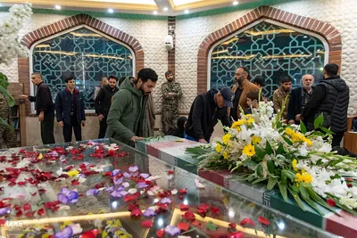 استقبال از ۶ شهید گمنام در کرج