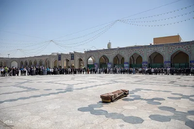 مراسم تشییع محمدحسین حشمت‌پور در حرم رضوی