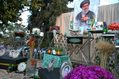 تحویل سال نو در گلزار شهدا