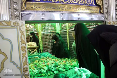 غبار روبی امامزاده جعفر (ع) یزد به مناسبت میلاد حضرت زینب کبری (س)‎‎