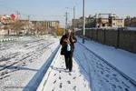 بارش برف در مشهد
