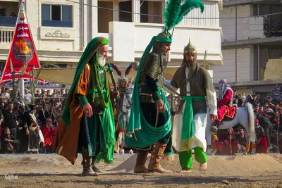 مراسم خیمه‌سوزان و مقتل‌خوانی در خمینی‌شهر اصفهان