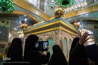 حال و هوای حرم رضوی در شب میلاد امام رضا(ع)