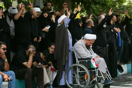 تشییع پیکر ۶۰ شهید اقتدار در تهران