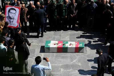 تشییع شهید محسن مهاجر قوچانی