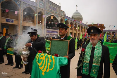 گلباران خدام حرم حضرت شاهچراغ عليه‌السلام‎