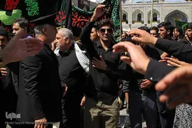 عزاداری شهادت امام رضا(ع) در حرم مطهر رضوی