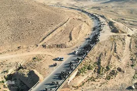 زائران پیاده حرم مطهر رضوی 