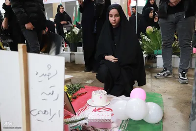 آیین بزرگداشت روز دختر در گلزار شهدا وادی رحمت