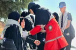 خدمات‌رسانی نیروهای هلال احمر آذربایجان غربی در مرز تمرچین‎