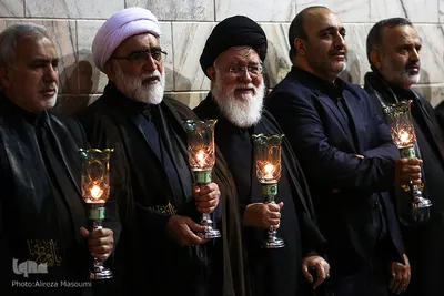 مراسم خطبه‌خوانی شب شهادت امام رضا(ع) در حرم مطهر رضوی