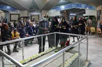 آیین گلباران و شعرخوانی در مزار شهریار ملک سخن‎‎
