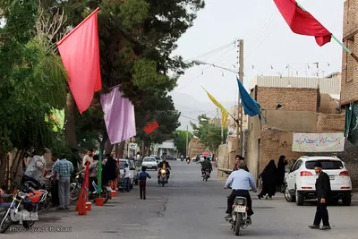 آذین بندی و جشن نیمه شعبان در کاشمر