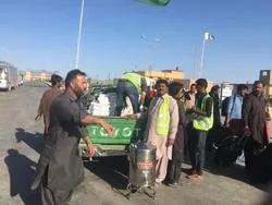 تافتان بارڈر پر زائرین کی خدمت رسانی جاری