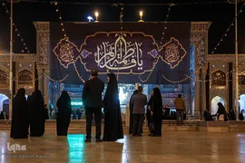 مراسم غبارروبی حرم حضرت عبدالعظیم در ایام شهادت حضرت زهرا (س)