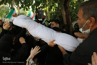 تشییع پیکر شهید مدافع حرم «محمد اینانلو» _ کرج