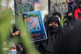 مراسم خاکسپاری و تشیع پیکر شهید «حسین فغانی»