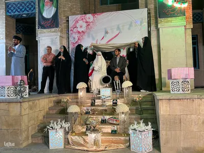 جشن پیوند زوج‌های جان‌فدا در اجتماعات مردمی اصفهان