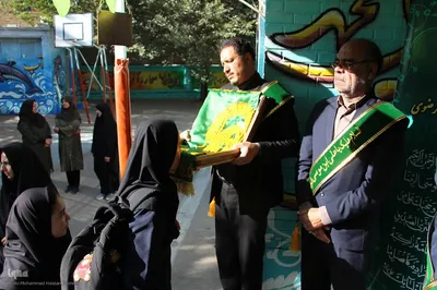 زنگ مهر رضوی در مدارس همدان‎