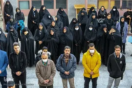 تشییع پیکر «حاج احمد فیاض» پیرغلام اهل‌بیت(ع)