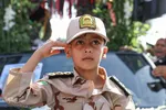 مراسم تشییع پیکر مرزبان شهید ستوان‌یکم مهدی محمدی‌نسب در قزوین