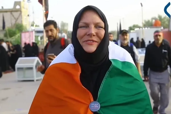 د حسینی اربعیّن د زیارت د معجزې په باب د ایرلینډي میرمنې روایت(فیلم)
