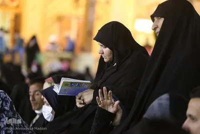 مراسم سوگواری شب شهادت امام جعفر صادق(ع) در حرم شاهچراغ‎‎