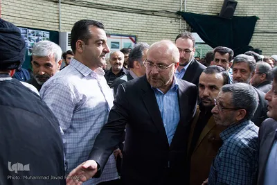 محمدباقر قالیباف، عضو مجمع تشخیص مصلحت نظام در مراسم تشییع پیکر مرحوم حجت‌الاسلام سیدمهدی طباطبایی، استاد برجسته اخلاق