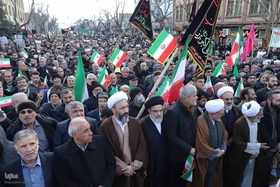 راهپیمایی محکومیت اقدامات تروریستی آمریکا و رژیم صهیونیستی در تبریز