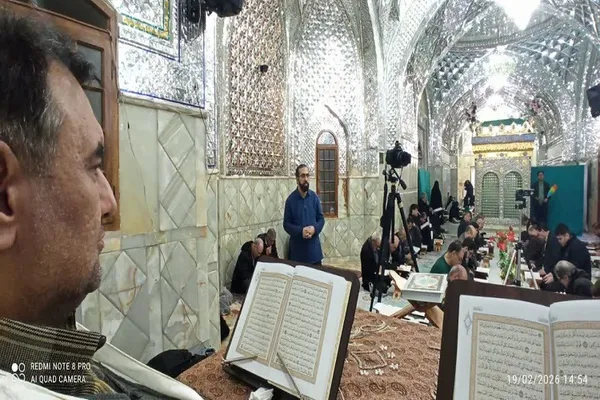 ترتیل خوانی قرآن در آستان مقدس سید حمزه(ع) تبریز