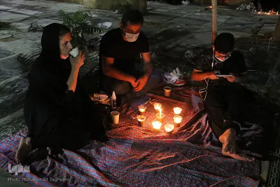 شام غریبان حسینی در آستان امامزادگان محمد (ع)و سکینه خاتون (س) کرج‎‎