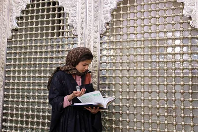 مراسم جزء خوانی قرآن کریم در حرم شاهچراغ(ع)